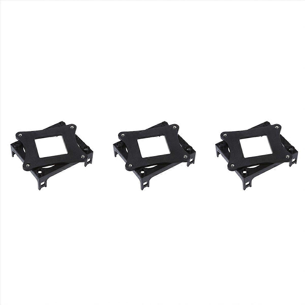 3X Black Plastic CPU Fan Mounting Bracket Base for Socket 478