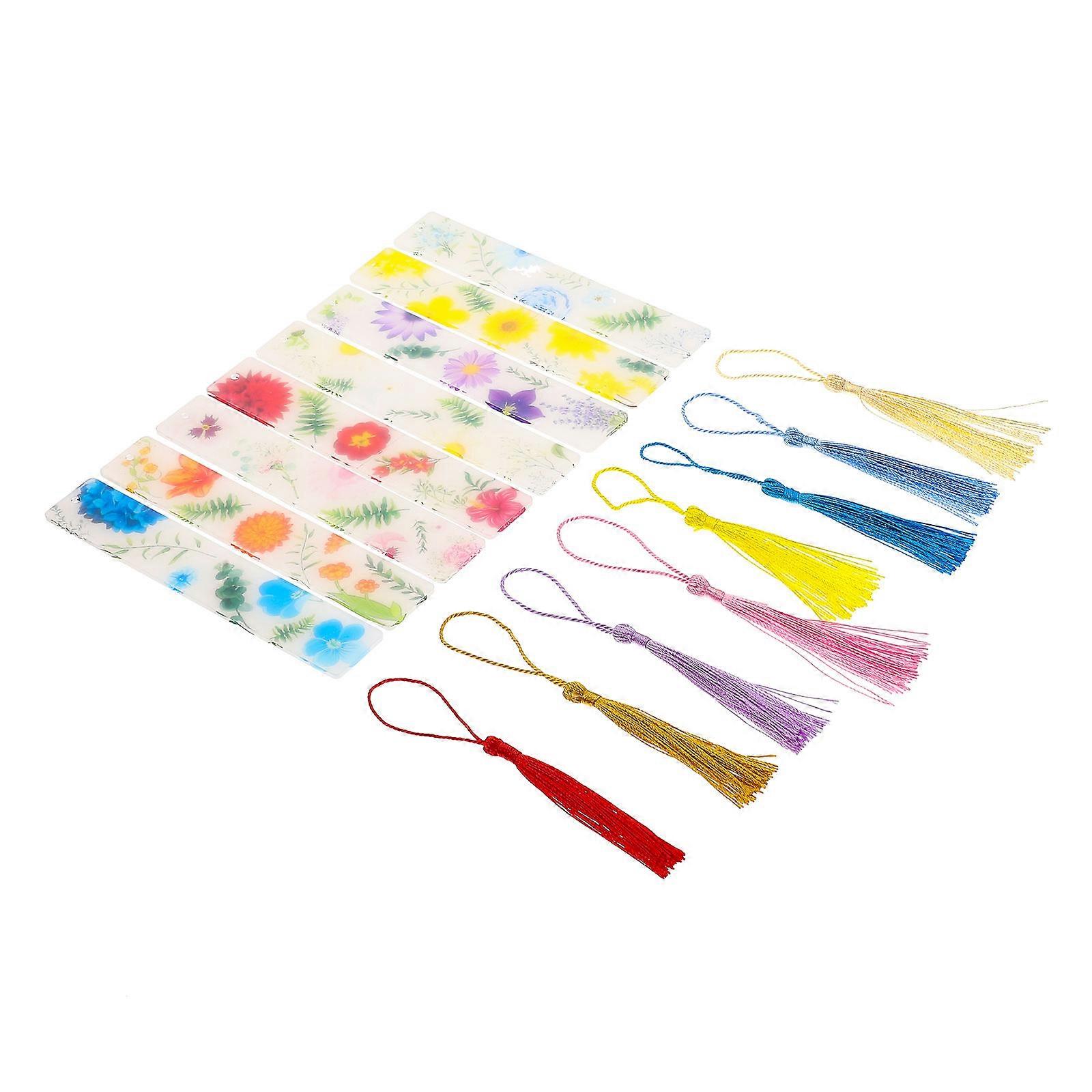 Floral Reading Page Markers Flower Bookmarks for Decor 8Pcs Pack
