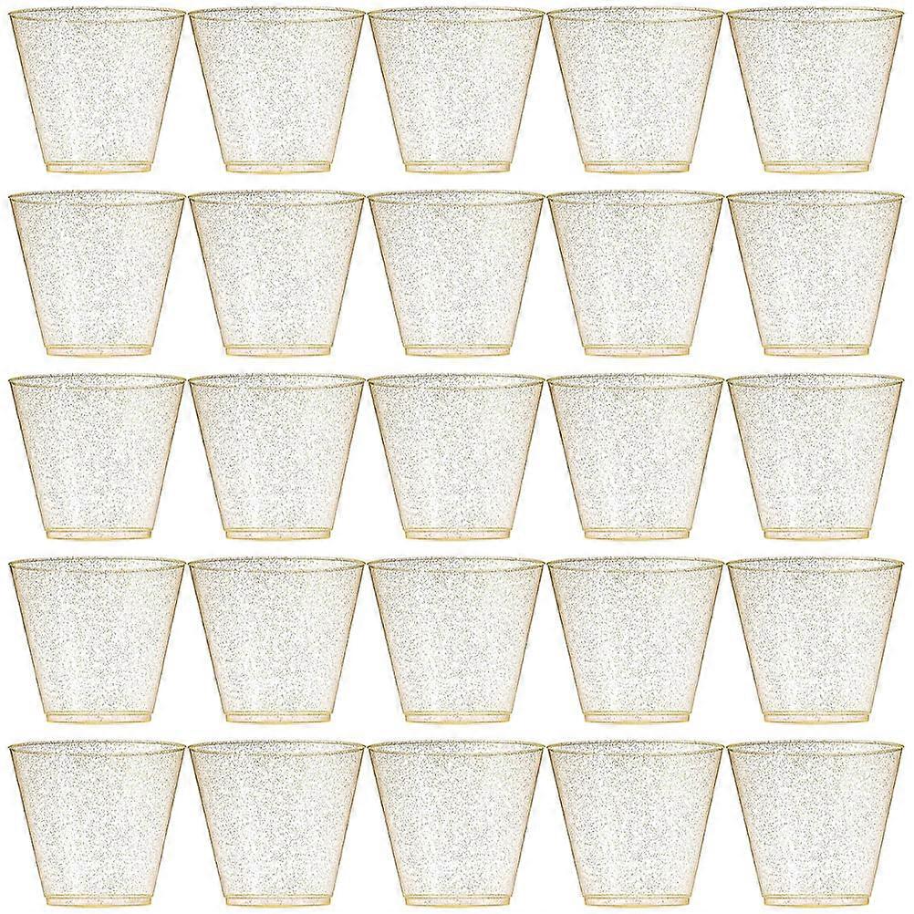 Disposable Cocktail Cup Party Cups with Glitter 25Pcs for Drinking Use