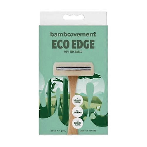 Ecoedge rechargeable bamboo razor 6 units