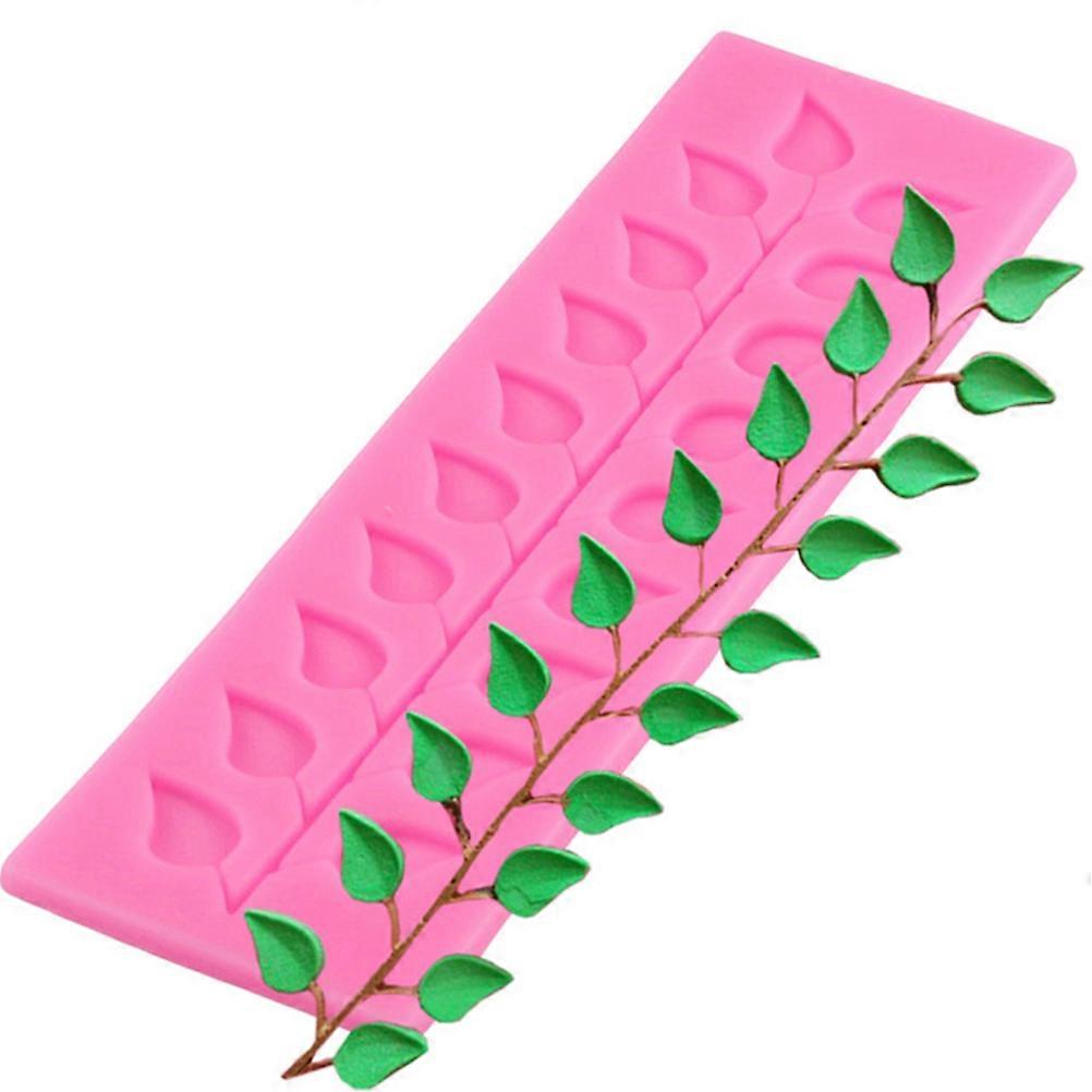 Leaf Strip Cake Mold Tree Leaf Strip Silicone Molds Bakeware for Baking Use