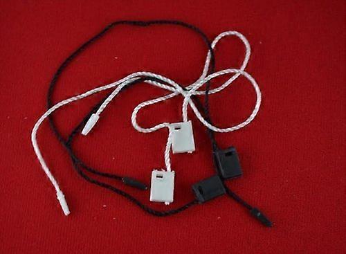 7' Nylon Hang Tag Strings White and Black with Assorted Snap Lock Loop Fastener Ties, 800pcs