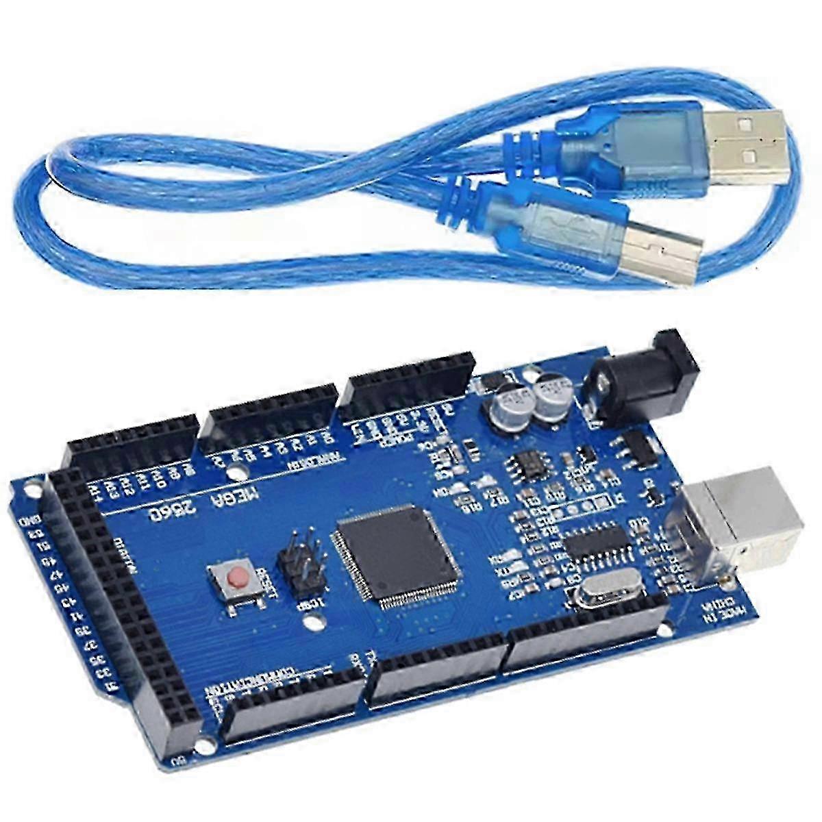 MEGA2560 R3 Improved Version Development Board with USB Data Cable, Suitable for 3D Printer 26s