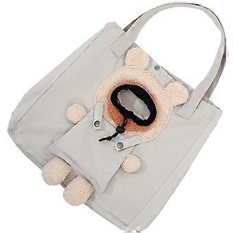 Canvas Pet Carrier Bag for Puppy Carrying 5Pcs Portable Shoulder Bag