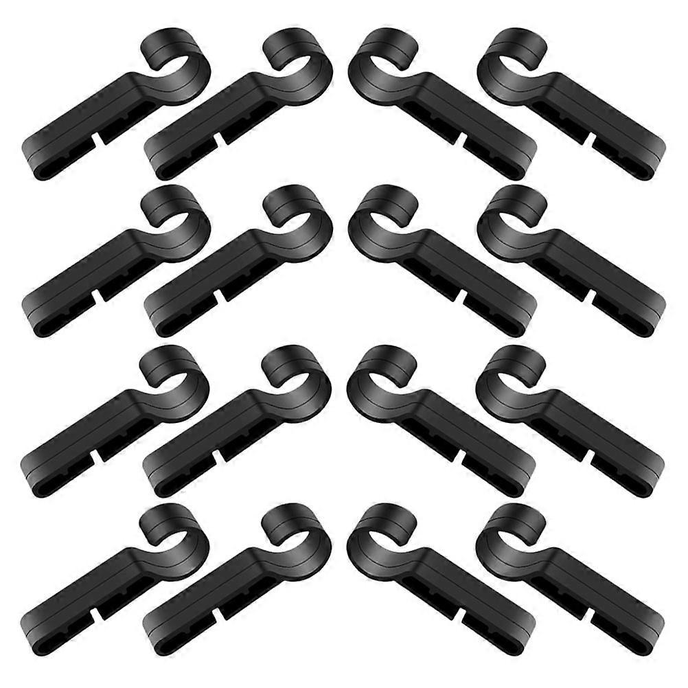 Hard Hat Light Clips for Headlamp Secure Hook Clips 24Pcs Plastic Set