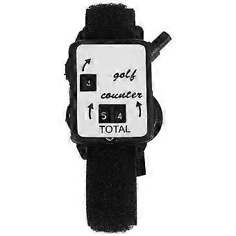 Golf Club Stroke Score Keeper Count Putt Shot Counter Watch w/ Wristband Band Black