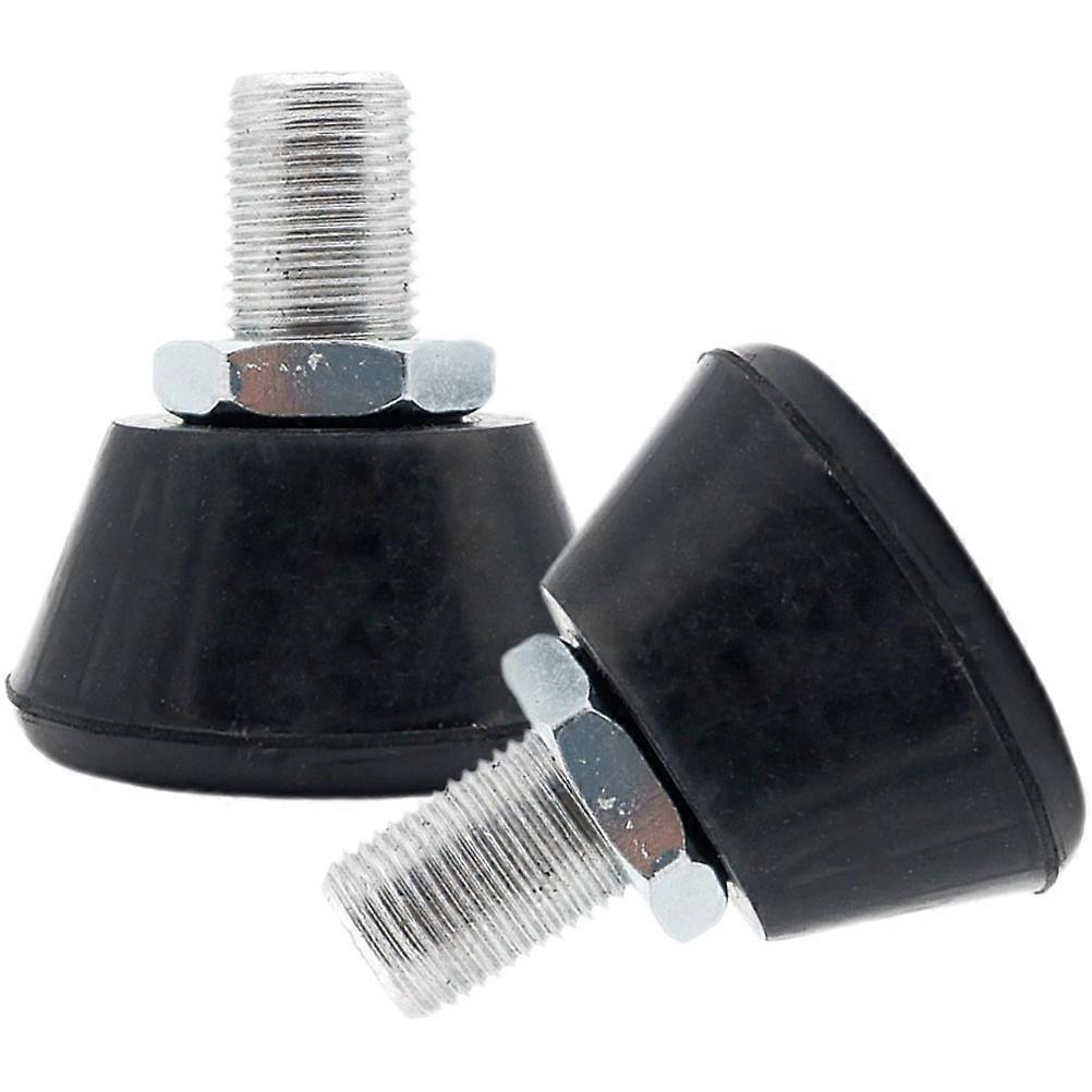 Toe Stops Roller Skates Rubber Brake Tools Adjustable 1Pair Black