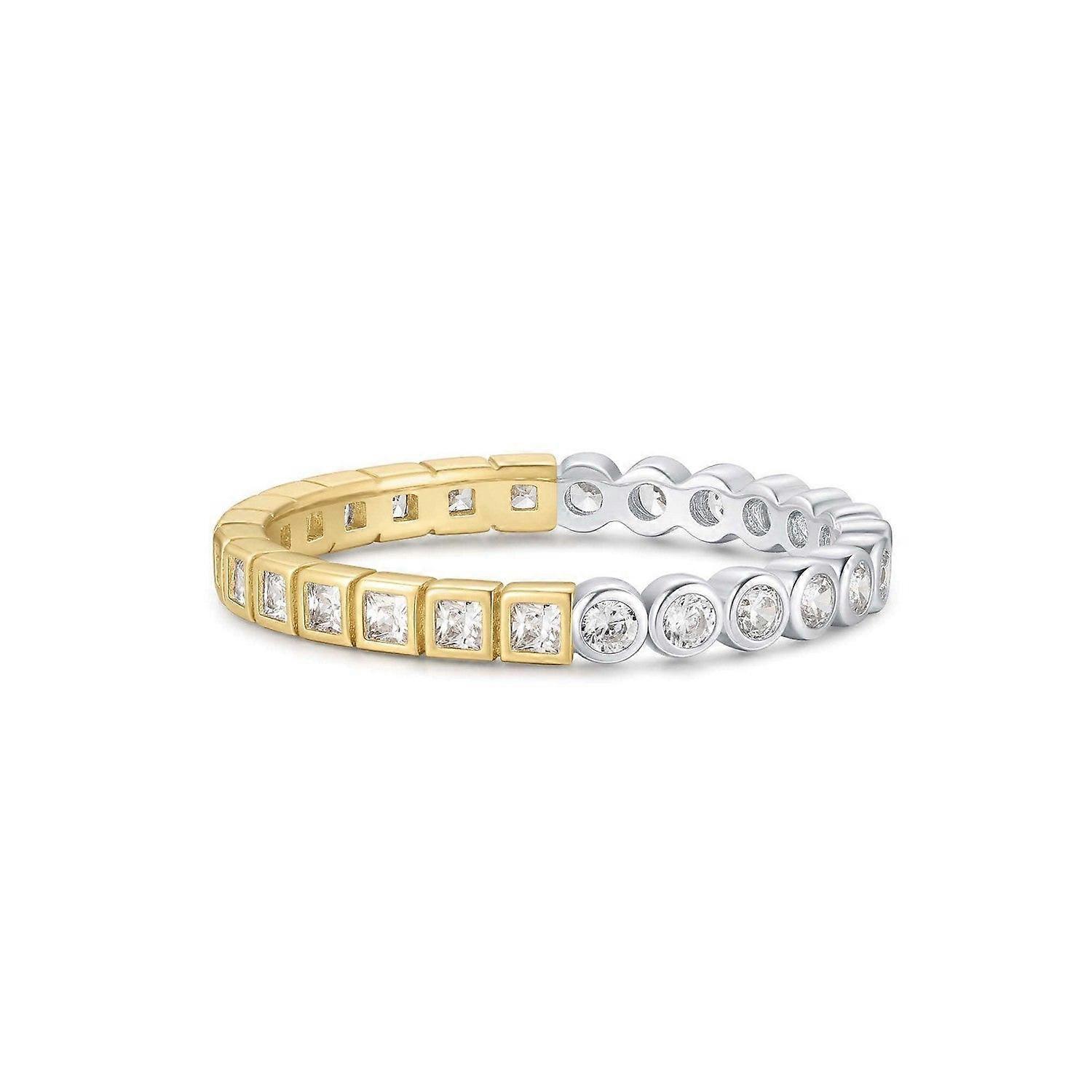 Ania Haie Square and Circle Bezel Ring | Acotis