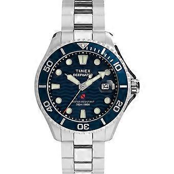 Timex Mens Deep Water Blue Dial Stainless Steel Bracelet Watch TW2W81900 | Acotis