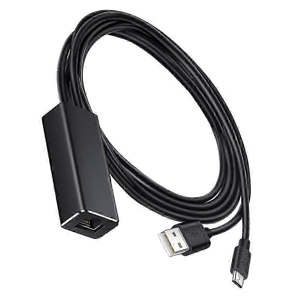USB Micro to RJ45 Network Adapter, Ethernet Connection, 1 Piece, Black