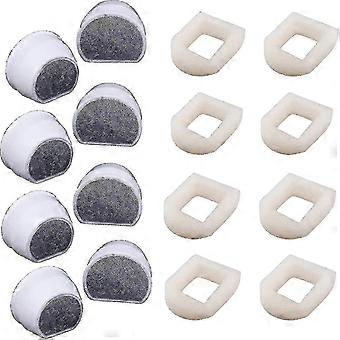 16 Pack Foam Prefilters And Carbon Filter Compatible With Petsafe Drinkwell Fountain Inox 360 Avalon - XC