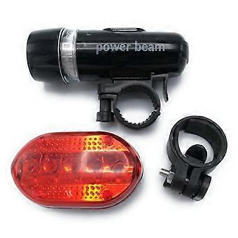 Fiets Voor Achterlicht Set Waterdichte 5 Led Fiets Koplamp + Achter Veiligheid Verwarmen Fiets Lantaarn Lamp Fiets Accessoires