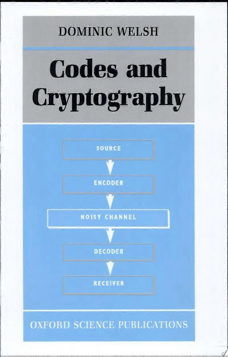 Codes and cryptography