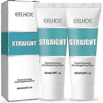 2er-Packung, Proteinkorrigierende Haarglättungscreme, Keratin-Haarglättungscreme, Seiden- und Glanzpflege, Neuheit S