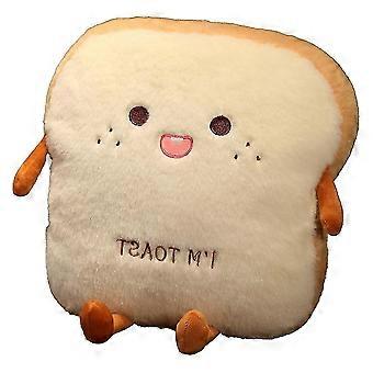 Sjov Toast Rejsepude Varme Hænder Nap Pillow Sødt fluffy brød