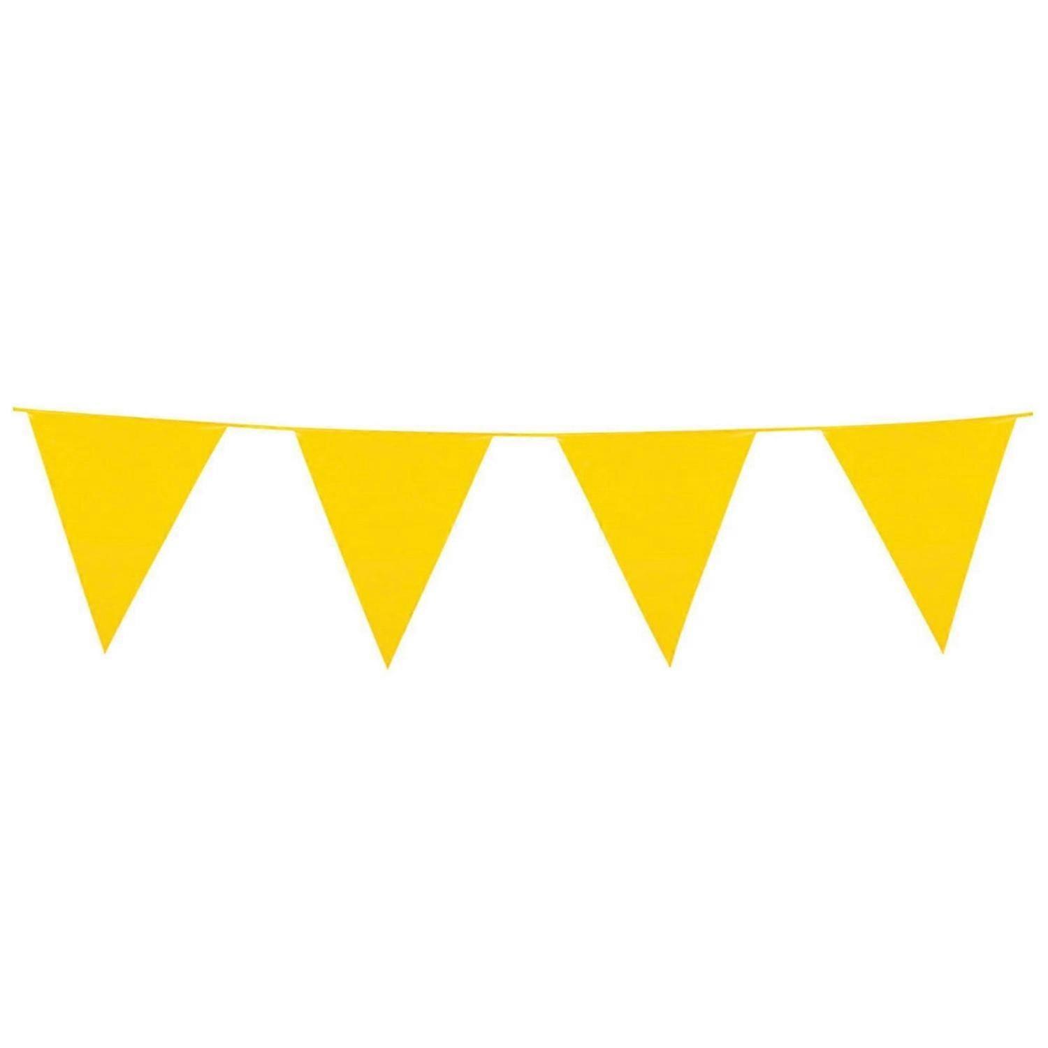 10m yellow bunting garland