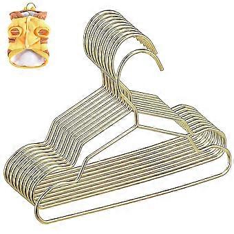 Kleding Droogrek Huisdier Kleding Hangers Antislip Ontwerp Gouden 10Pcs