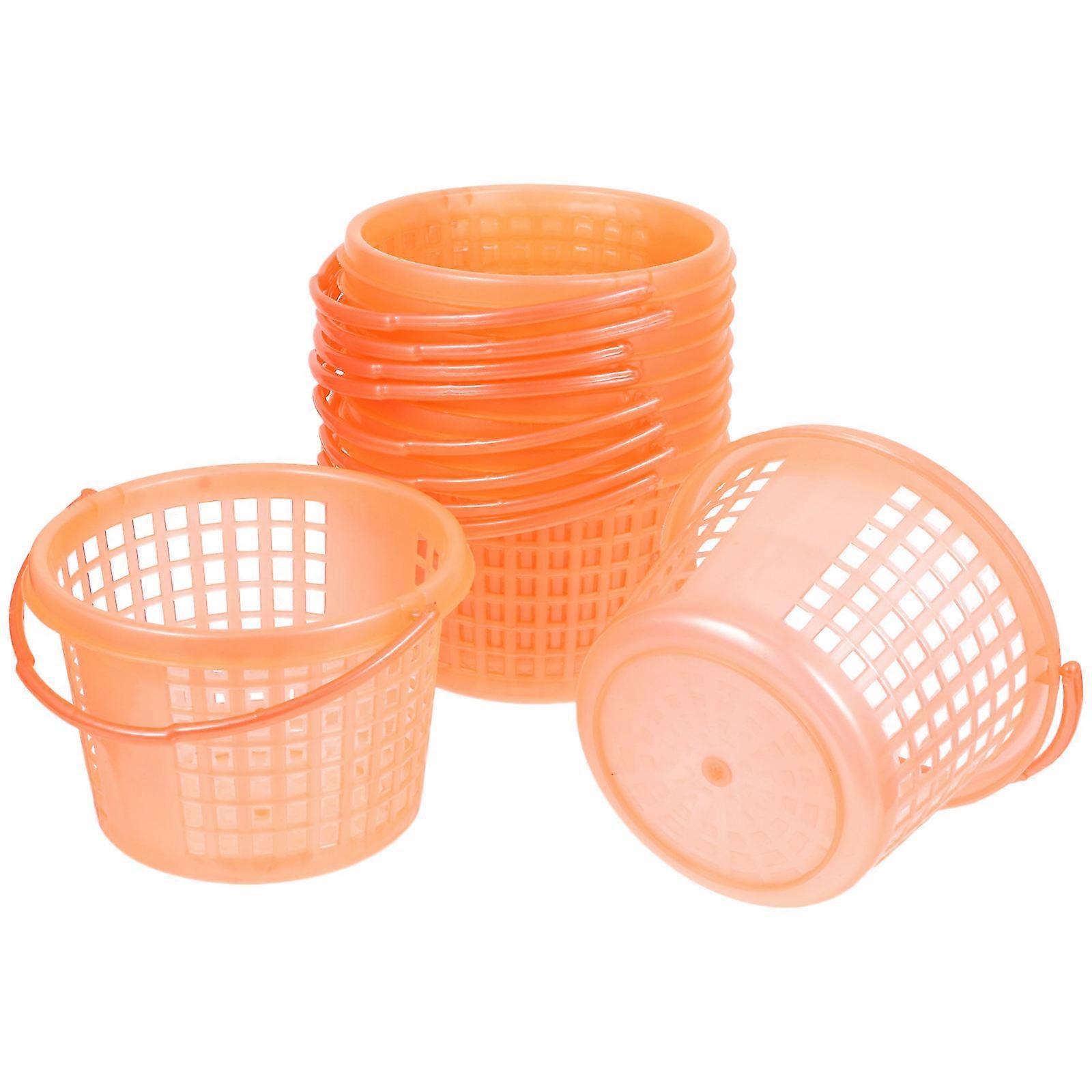 Plastic Fruit Vegetable Baskets for Home Use with 10Pcs Multipurpose Storage Baskets