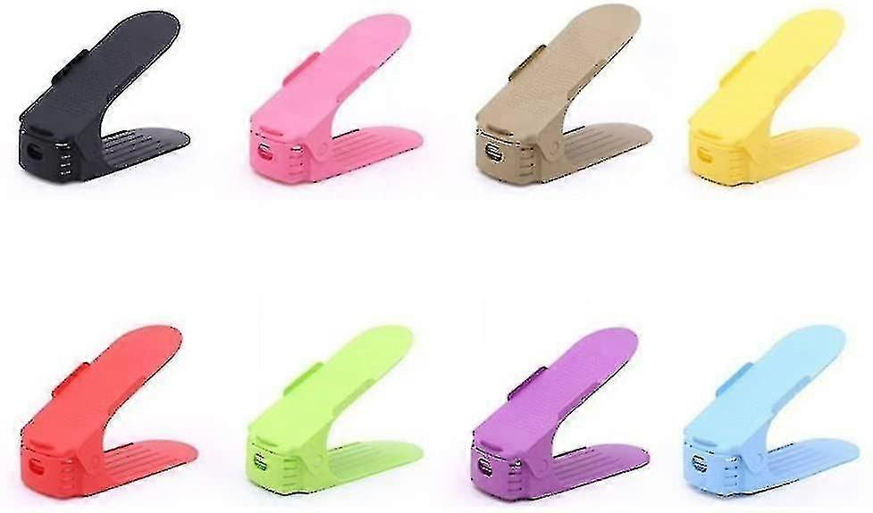 8 Pcs Shoe Slots. Adjustable. Space Saving