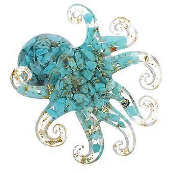 Crystal Glue Octopus Figurine: Handmade Sea Animal Decoration For Home And Office - Desktop Decoration Fish Tank Ornament
