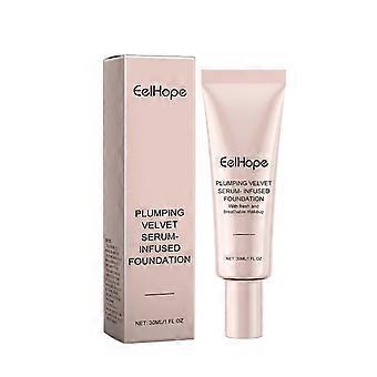 Hydrating Foundation with Hyaluronic Acid, Buildable Full Coverage, Long Lasting, Velvet Finish, 1 Fl Oz