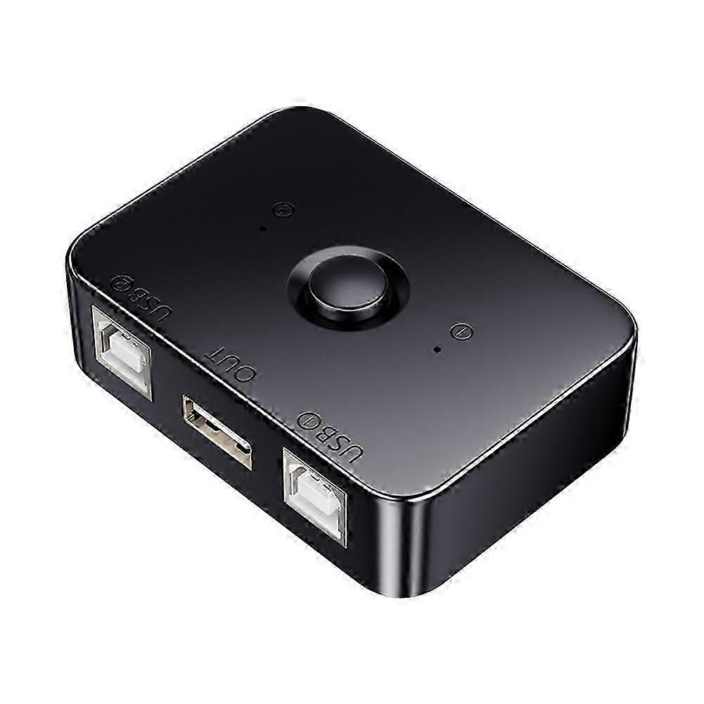 USB Printer Sharer Device 2 Ports USB2.0 Selector Printer Sharing Peripheral for Printer USB Splitter Sharing Printer