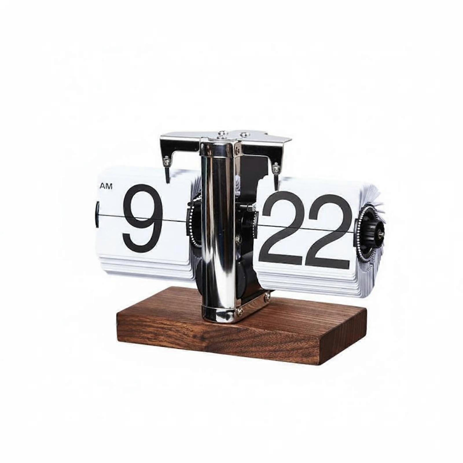Retro Mechanical Flip Timepiece Clock Desktop Decoration Mechanical Flip Clock