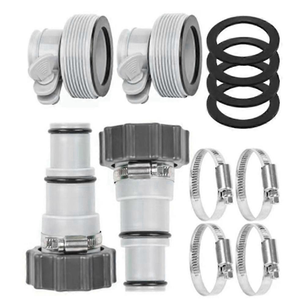 Pool Hose Adapter compatible withFit Threaded Pump Replacement Hose Adapter Kit Set Now