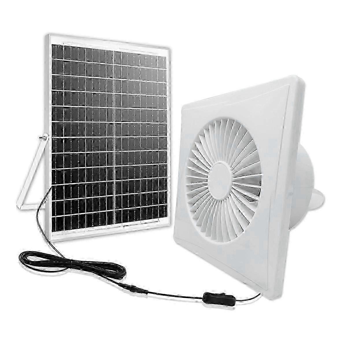 Exaustor solar de alta velocidade de 4 polegadas com painel de 8W para galinheiros