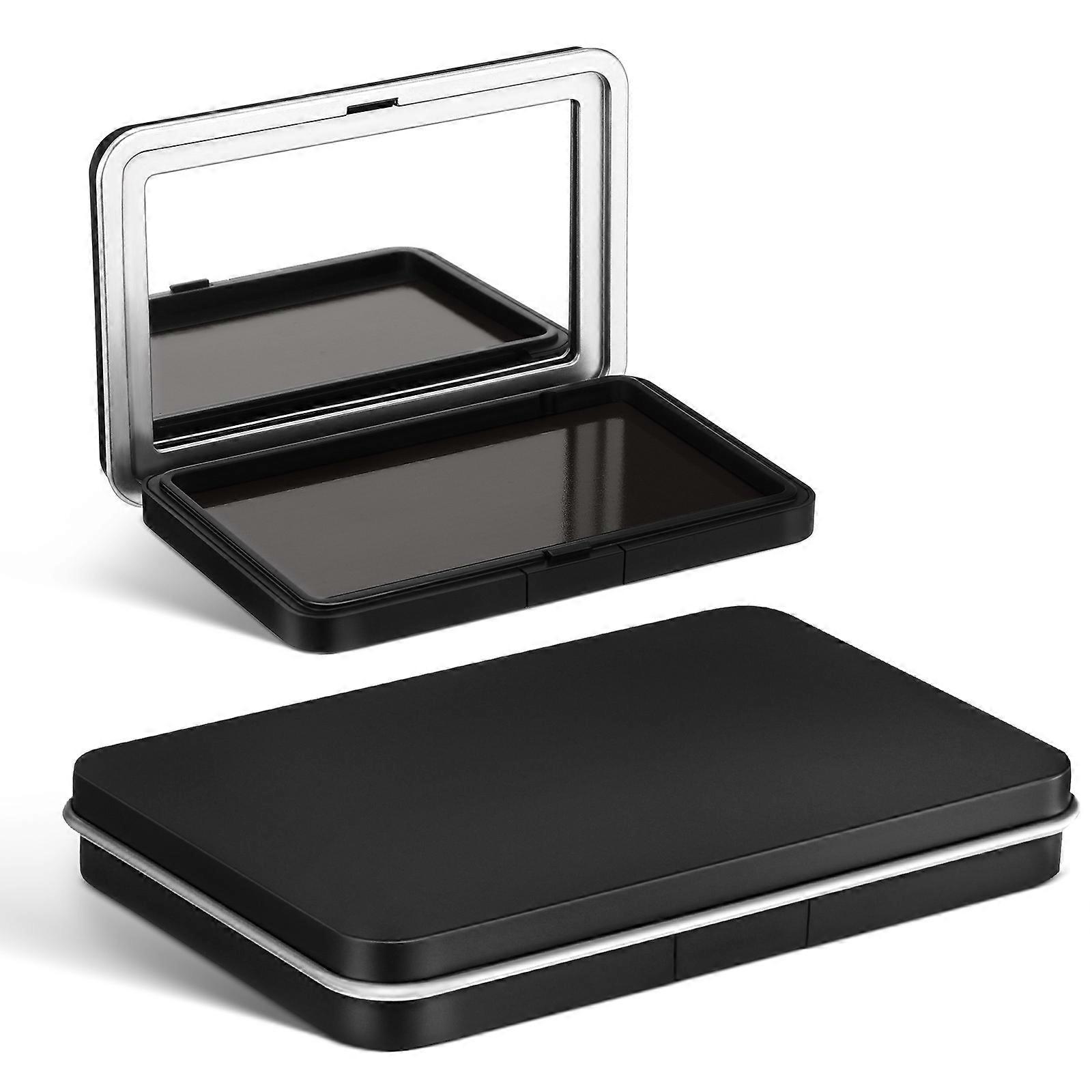 2Pcs Empty Eyeshadow Cases Eyeshadow Makeup Cases DIY Makeup Boxes with Mirror