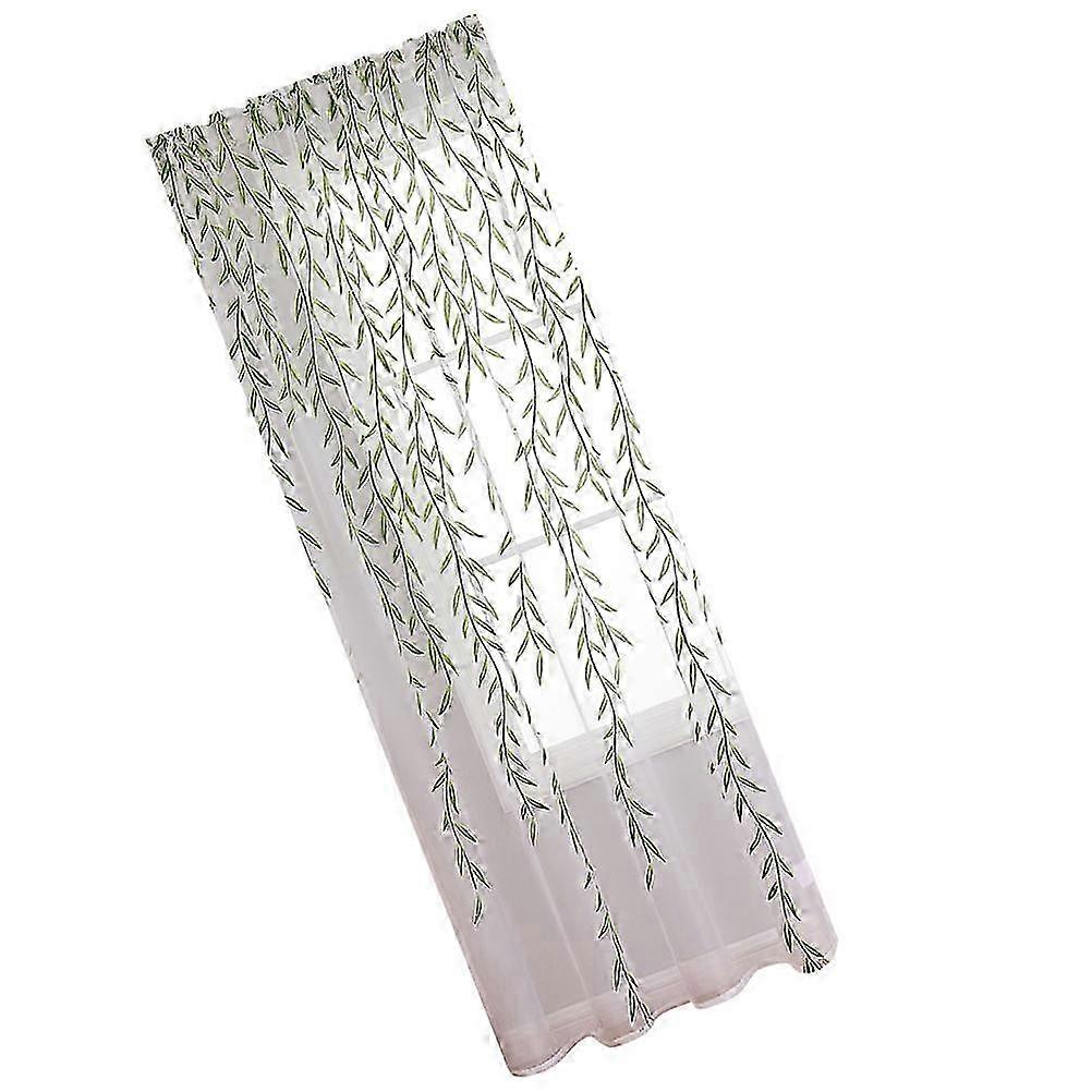 Window Sheer Modern Wicker Pattern Privacy Window Sheer Drape for Bedroom
