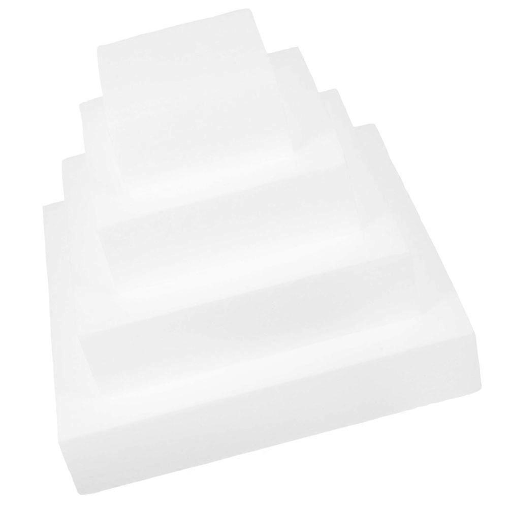 4Pcs Multi-function Foams Cakes Reusable Fake Cakes Square Cake Dummies Practice Supply