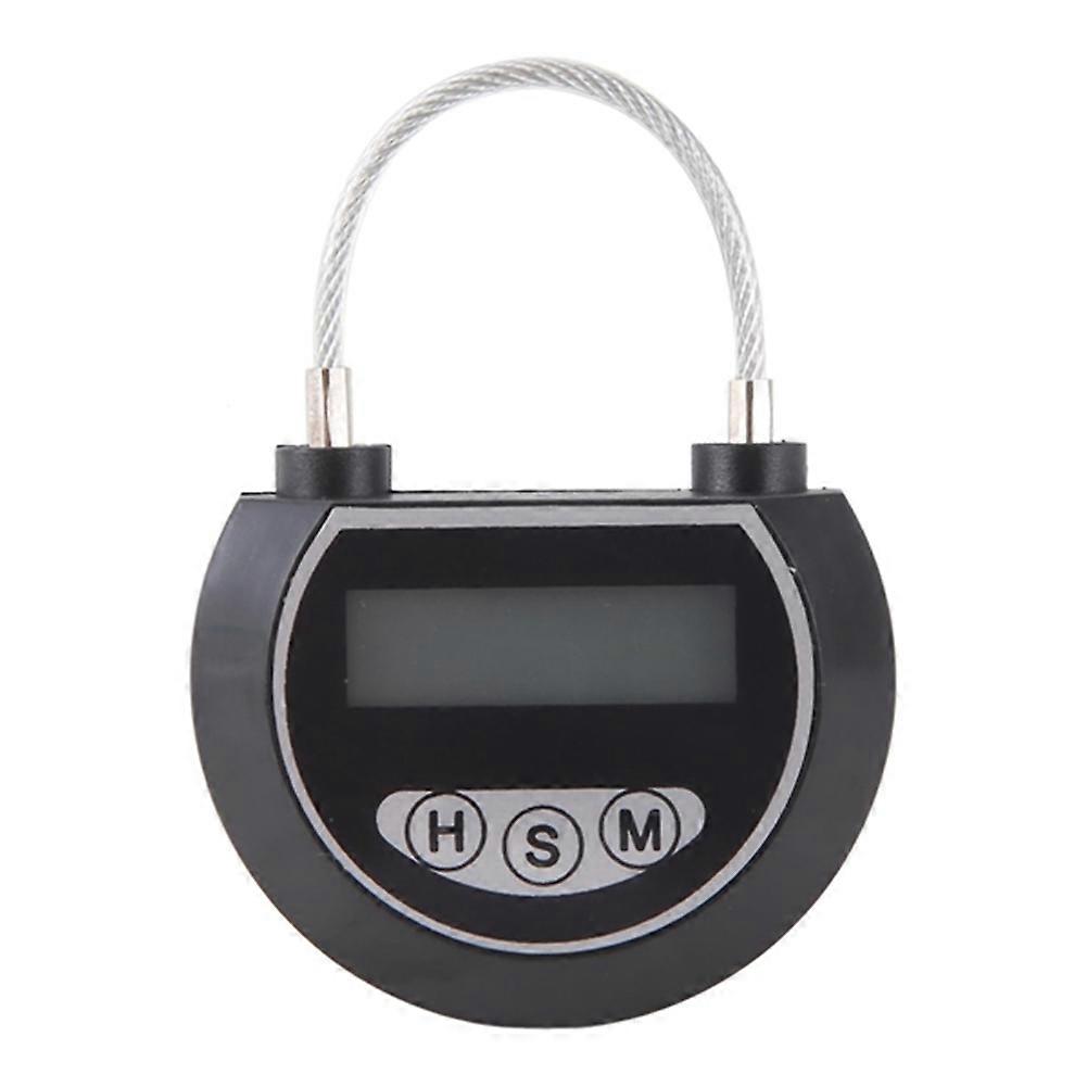2PCS Electronic Time Lock Timer Lock Container Multi Function Time Lock Bin for Toys Black