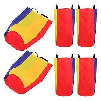 6Pcs Race Bags Outdoor Rasen Spiel Requisiten Springen Rennen Zubehör (Verschiedene Farbe)