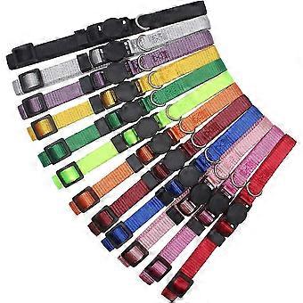 Soft Nylon Breakaway Puppy Whelping ID Collars Adjustable Pet Litter Identification Bands 14 Pcs