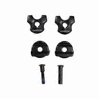 Adaptador de trilho de selim de carbono 7x9mm para espigão de selim de bicicleta Oval/Clipes redondos Acessório de ciclismo