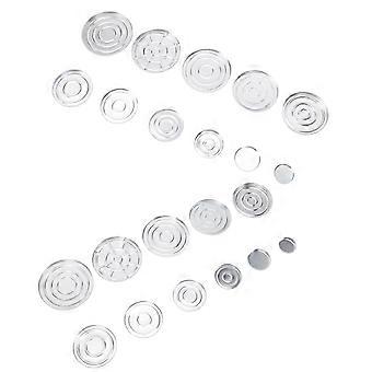 Organizer Boxen Opbergers Doe-het-zelvers Eenvoudig Ontwerp Aluminium 5.9x5.9cm Make-up Opbergers 22 Stuks
