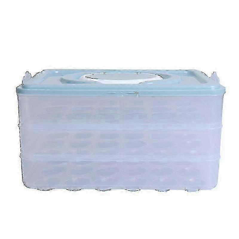 Egg Holder 3-layer Deviled Egg Tray With Lid Egg Carrier Box Dispenser