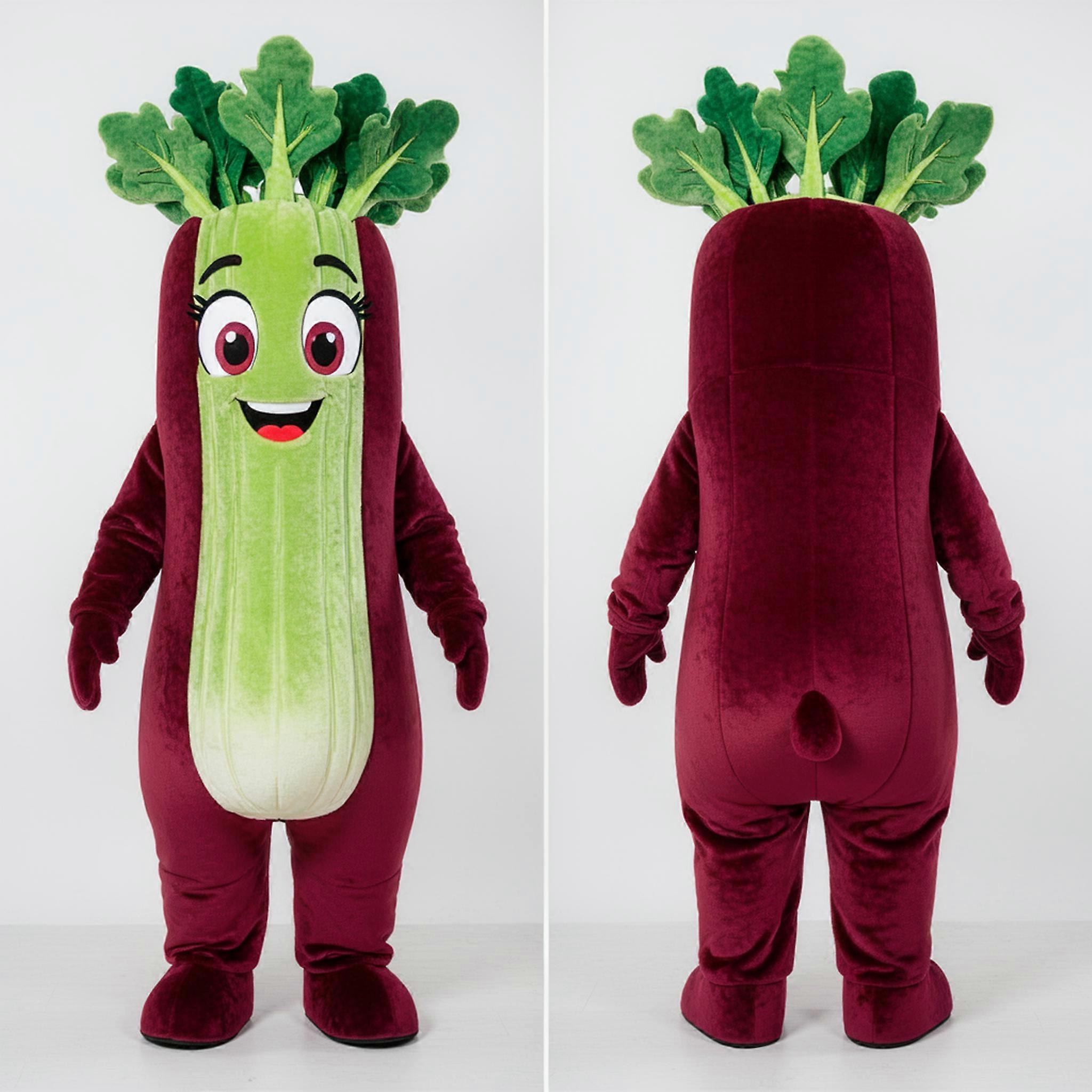 MASTICOT Maroon Green Leafy Celery Mascot
