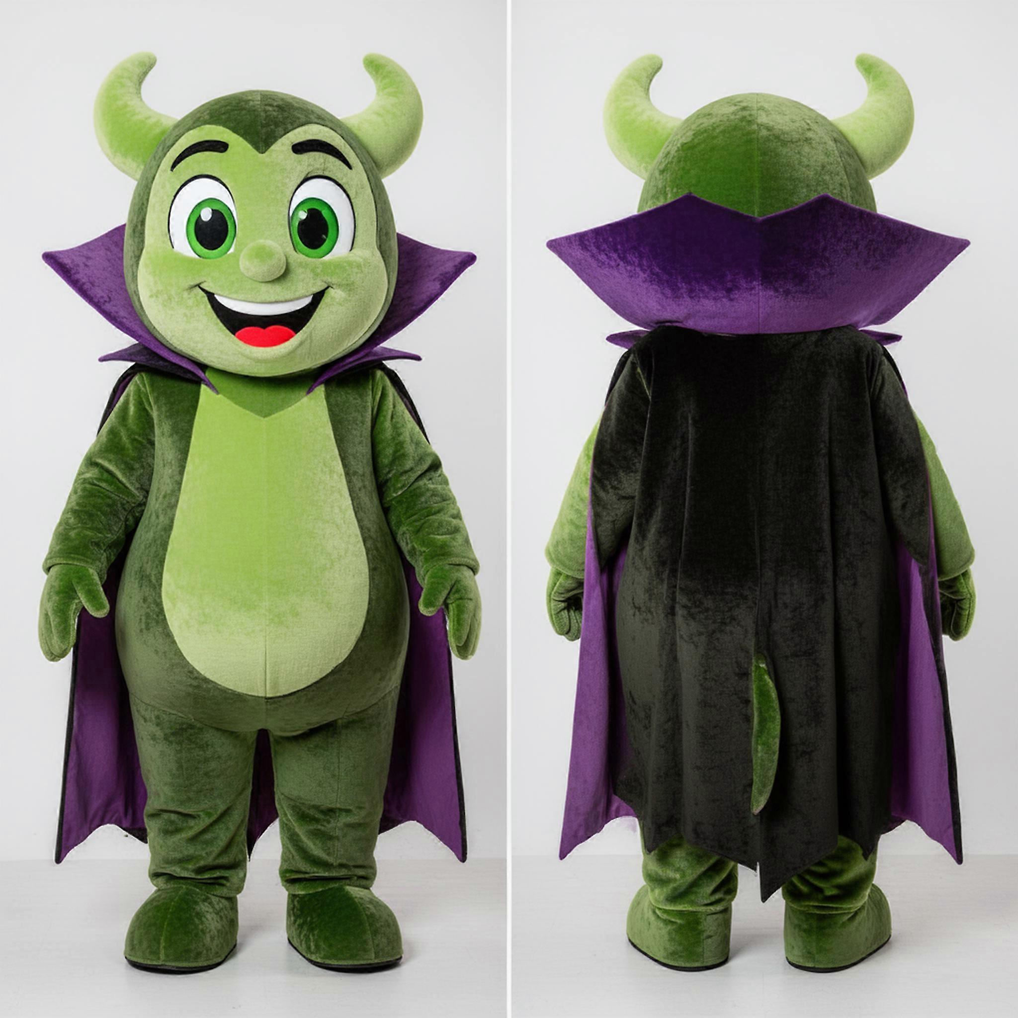 MASTICOT Olive Green Playful Vampire Mascot