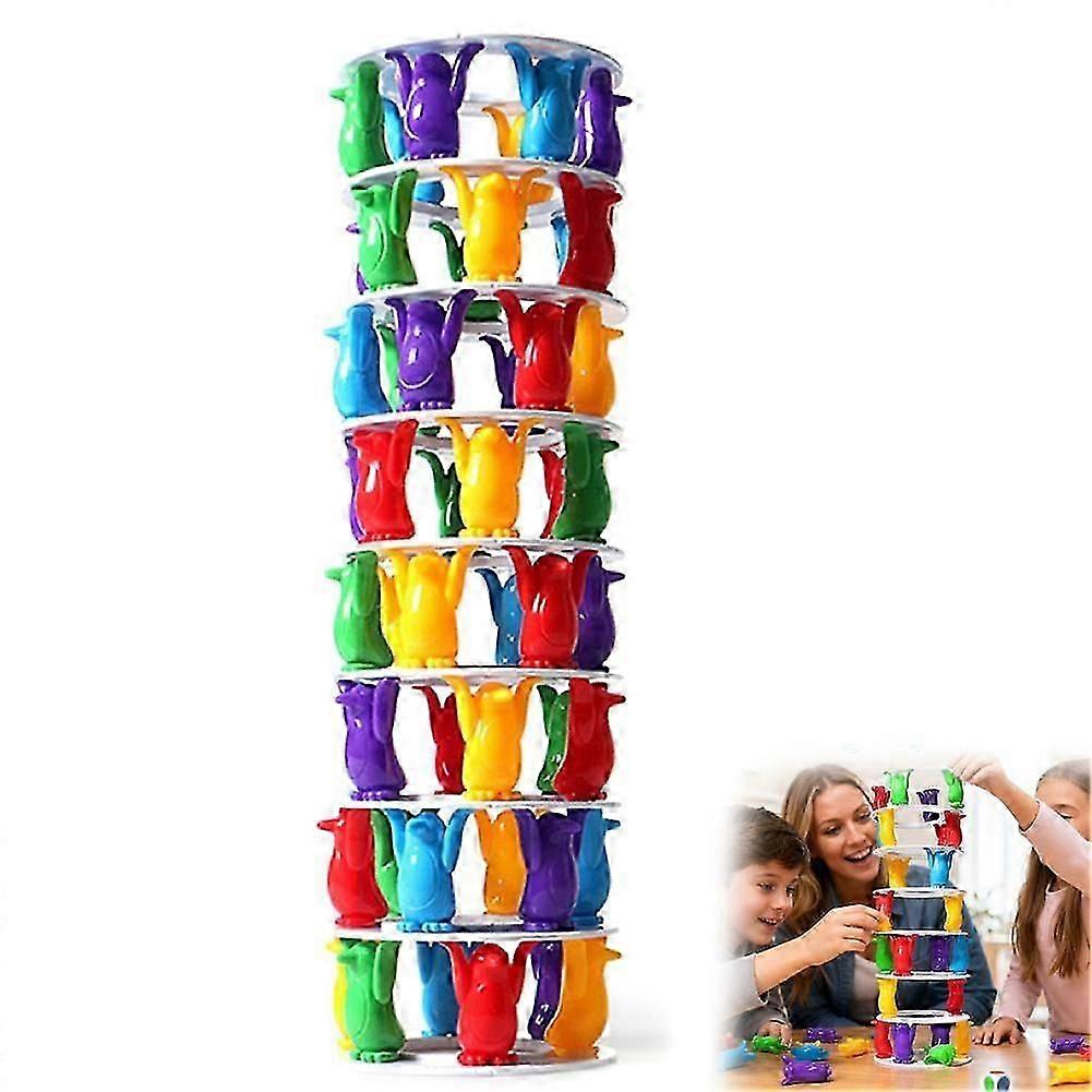 Penguin Stacking Game Interactive Playroom Fun Skill Development Family Game Night