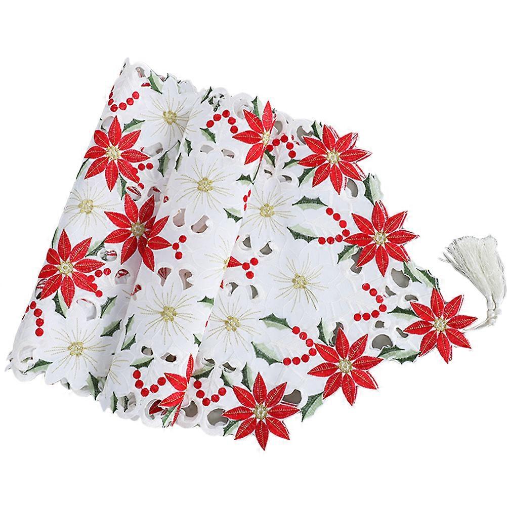 Multi Color Table Runner Hollow Flower Table Runner for Decoration