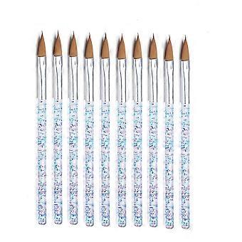 Nail Liner Brush 10Pcs for Nail Art Painting and Manicure Brush Set