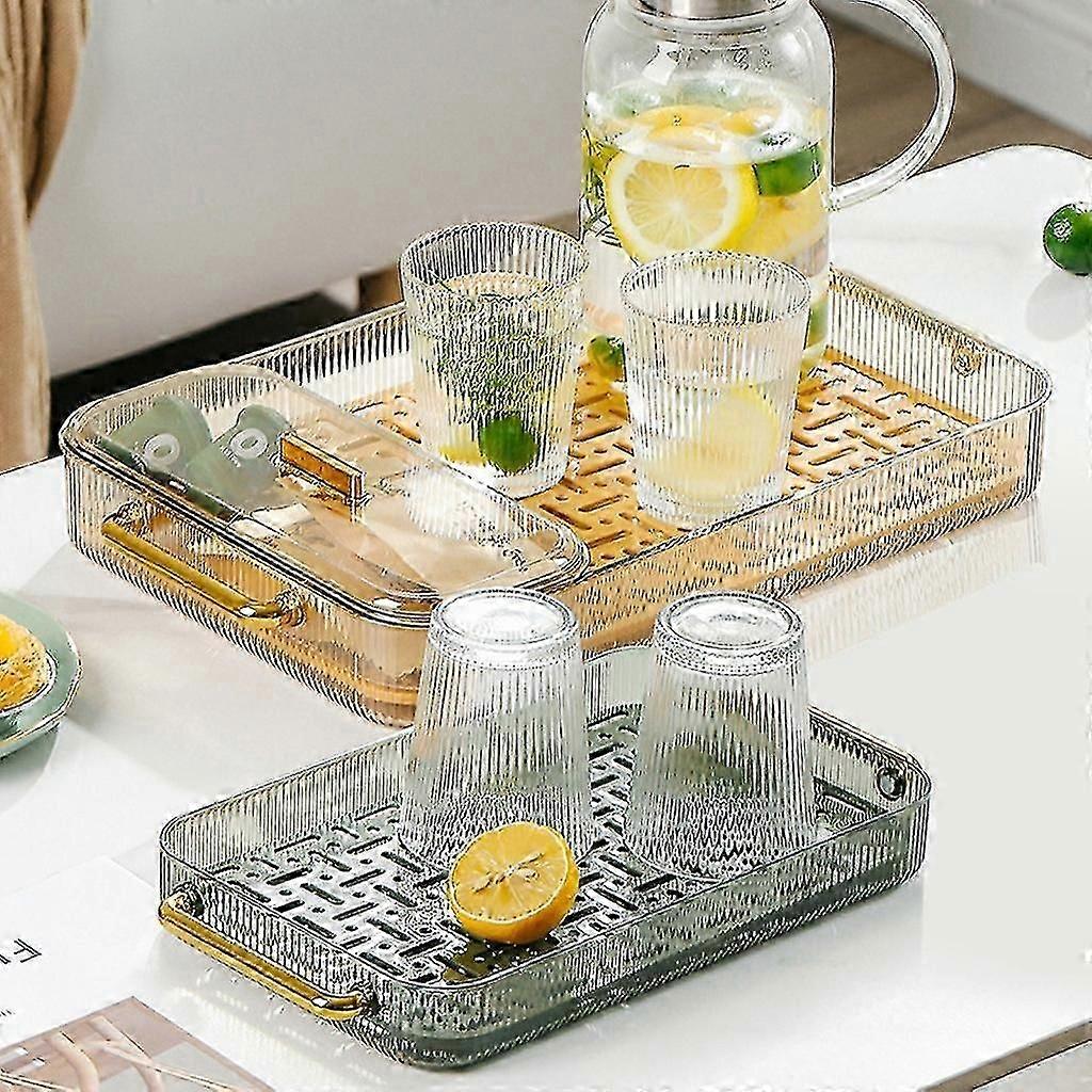 Drain Tray Double Layer Plastic Dish Drainer Kitchen Drain Shelf Sink Plate