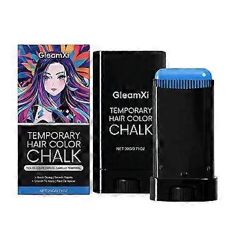 Gleamxi Temporary Hair Dye Stick (Blue) for Party Temporary Styling, Cool, Shiny, Natural Color Display, Portable Hair Care Stick
