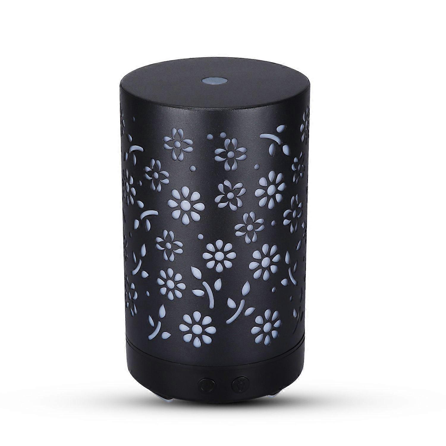 pc Essential Oil Diffuser, Aromatherapy Diffuser Humidifier, 100ML, 7 Lights, USB Plug-in for Use, Flower Pattern