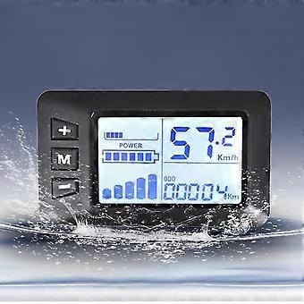 LCD-Display-Controller für Elektrofahrräder und -roller mit 5-poligem Beschleuniger Wasserdichtes E-Bike-Zubehör