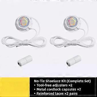 No Tie Quick Adjust Shoe Lace Locks Pre Installed Fasten Clips Lock System for Running Sneakers Outdoor Athletic Shoes