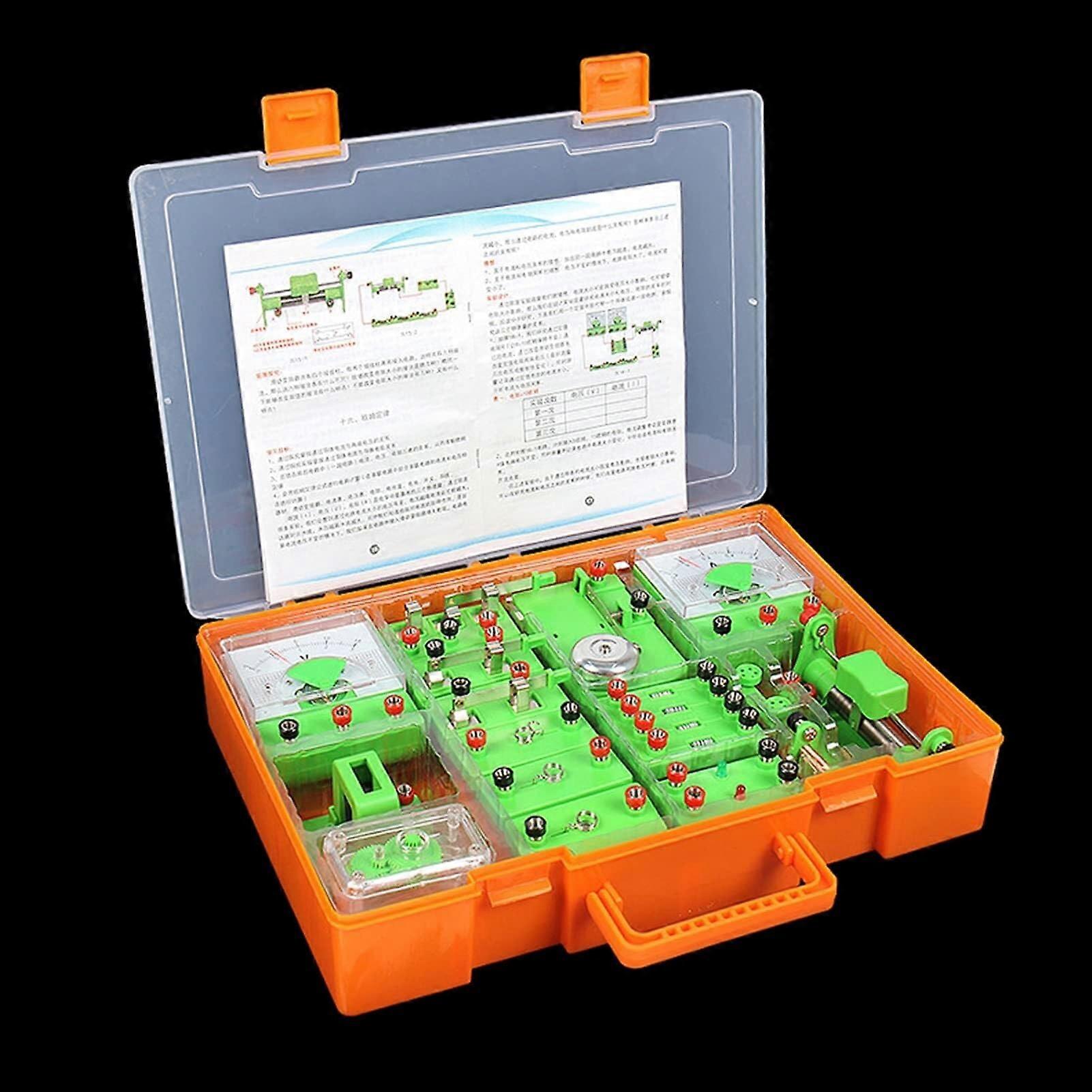 Physics Electricity Experiment Kit with Quick Clamp Connection for Classroom STEM Learning