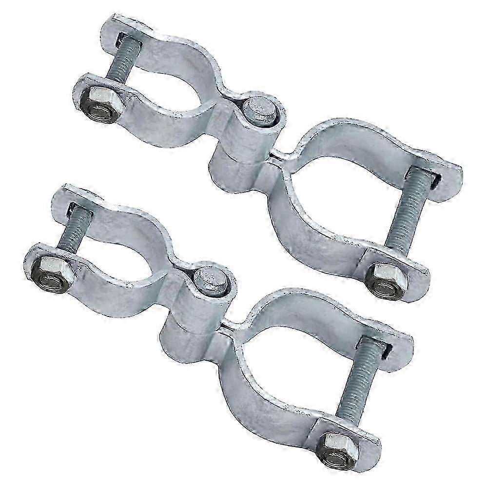 2-Pair Galvanized Chain Link Gate Hinges
